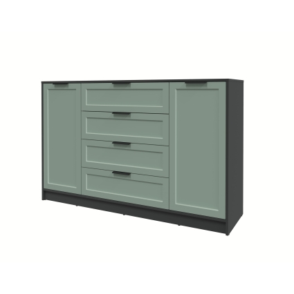 Тумба Тренд КТ-Т160 (Антрацит ЛДСП/ Мята ЛМДФ) Ш1600 В1020 Г451 Тумба Тренд КТ-Т160 (Антрацит ЛДСП/ Мята ЛМДФ) Ш1600 В1020 Г451